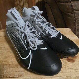 Nike Vapor Edge Pro 360 2 Men's Soccer Cleats HF3454-003 Silver Black Size 14